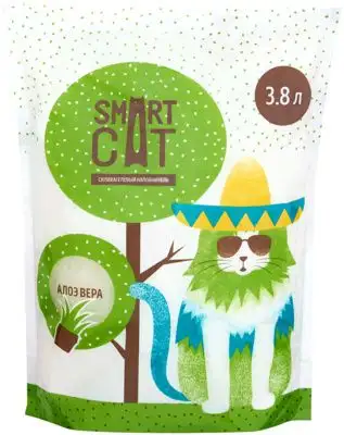 Купить smart cat наполнитель для кошек силикагелевый наполнитель с ароматом алоэ