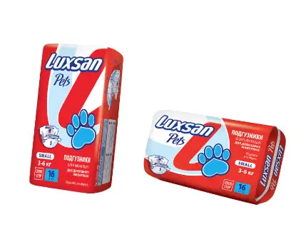 Купить luxsan premium подгузники для собак и кошек s 