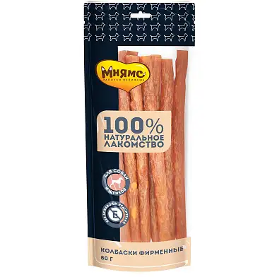 Мнямс лакомство для собак Колбаски фирменные