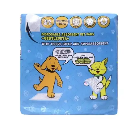 Купить Доброзверики подстилки для животных с бумагой тиссью и суперабсорбентом