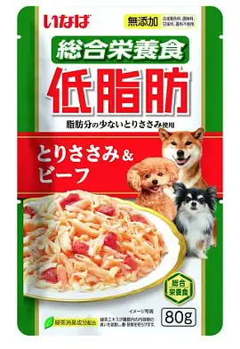 Inaba Teishibo влажный корм для взрослых собак куриное филе с говядиной в желе, в паучах